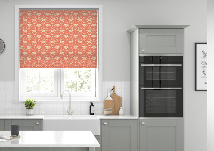 Narvik, Burnt Orange - Roman Blind - Image 3